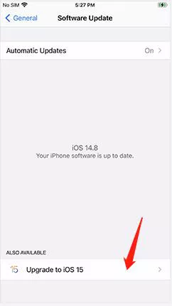 下载并安装ios 15
