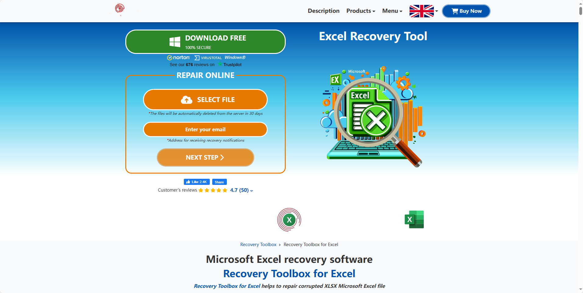 Recovery Toolbox for Exce