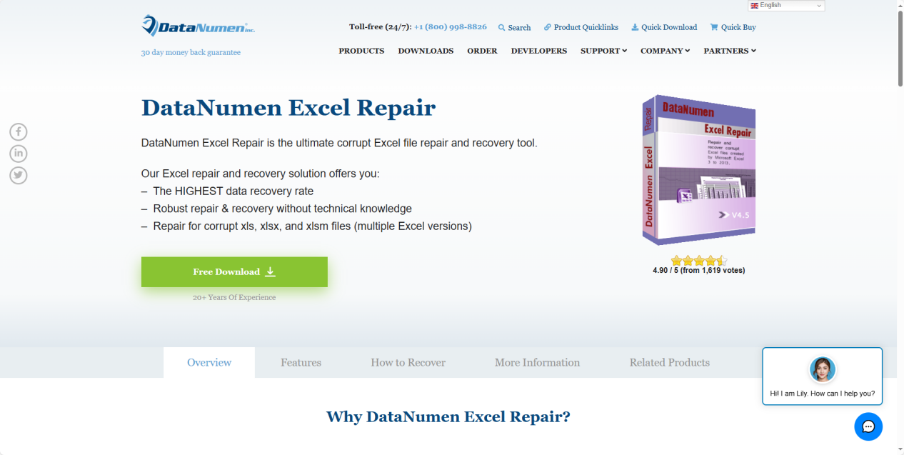 DataNumen Excel Repair
