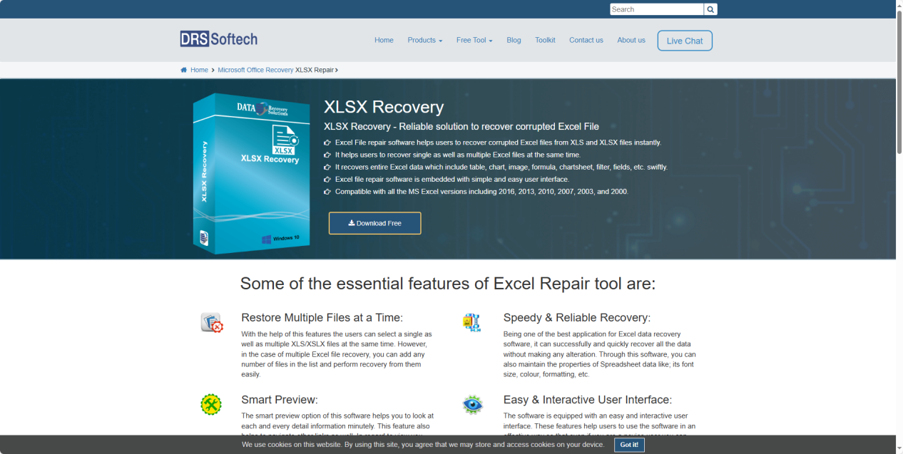 DRS XLSX File Recovery