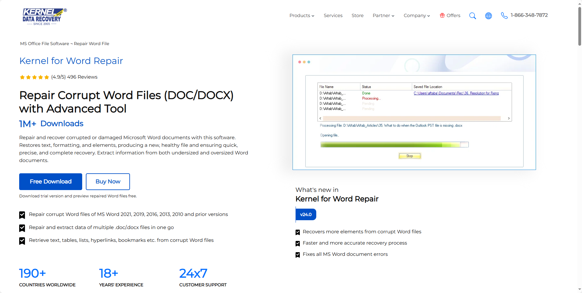 Kernel for Word Repair