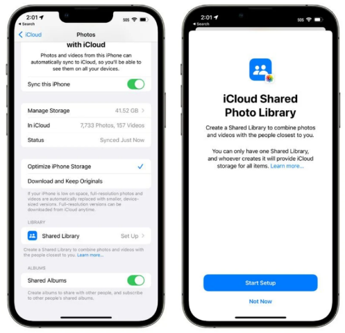 iCloud 共享照片库