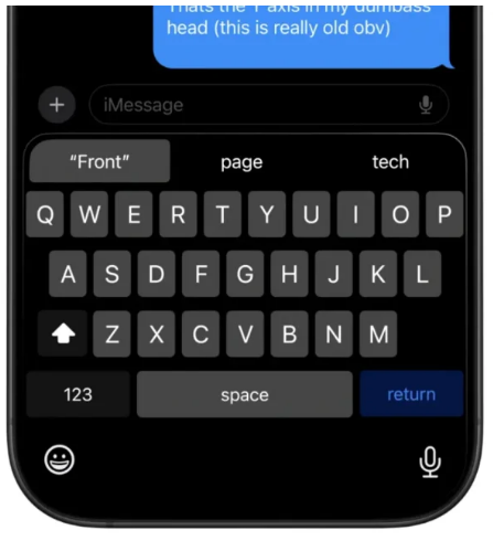 iOS19键盘