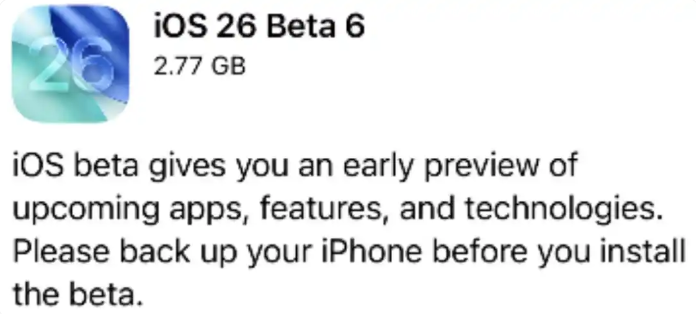 iOS26beta6