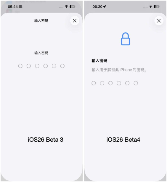 面容 ID 与密码输入页面