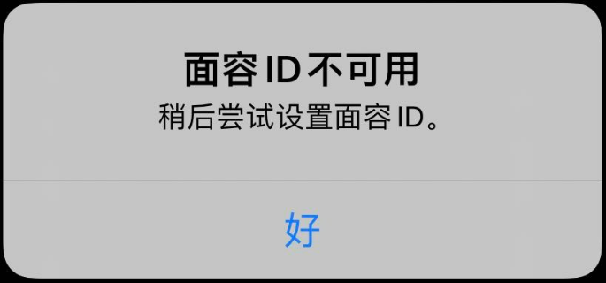 面容ID失效