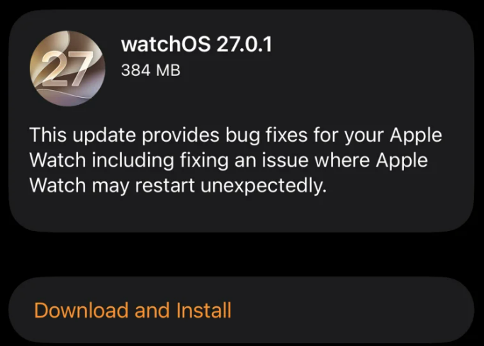 watchOS 27.0.1