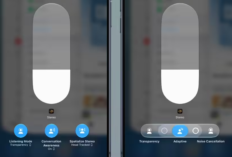 AirPods 控制中心界面优化