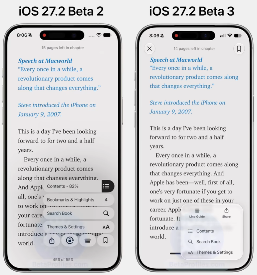 iOS27.2 beta3更新内容