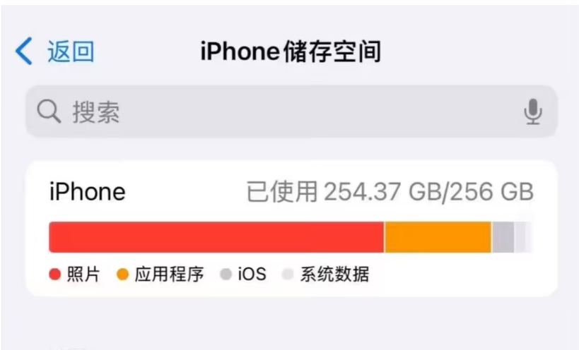 iPhone手机空间不足